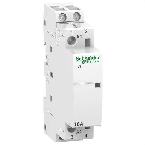 Acti9 iCT moduláris kontaktor 16A 2P 2 NO 230/240V AC hivatkozással A9C22712 a márkától SCHNEIDER ELECTRIC