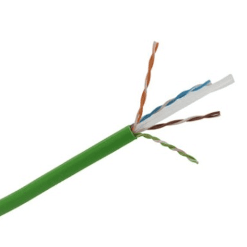 Ethernet hálózati kábel CAT6 U/UTP 450/24 4P LSZH CPR-Dca zöld - 305 méteres doboz hivatkozással 980871 a márkától CORNING