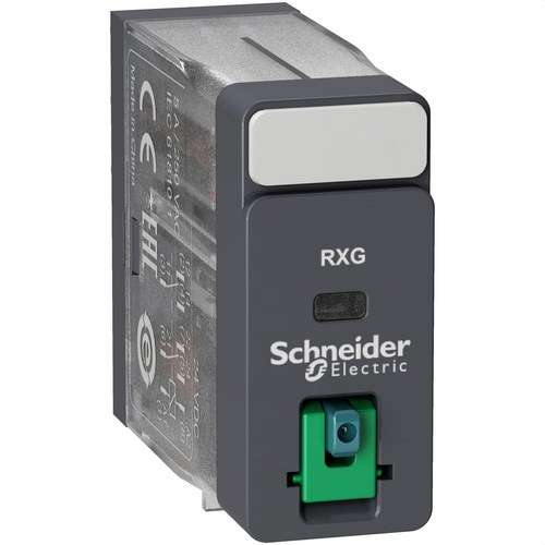 Relé 2 C/O 5A + Tesztgomb 24V DC hivatkozással RXG21BD a márkától SCHNEIDER ELECTRIC