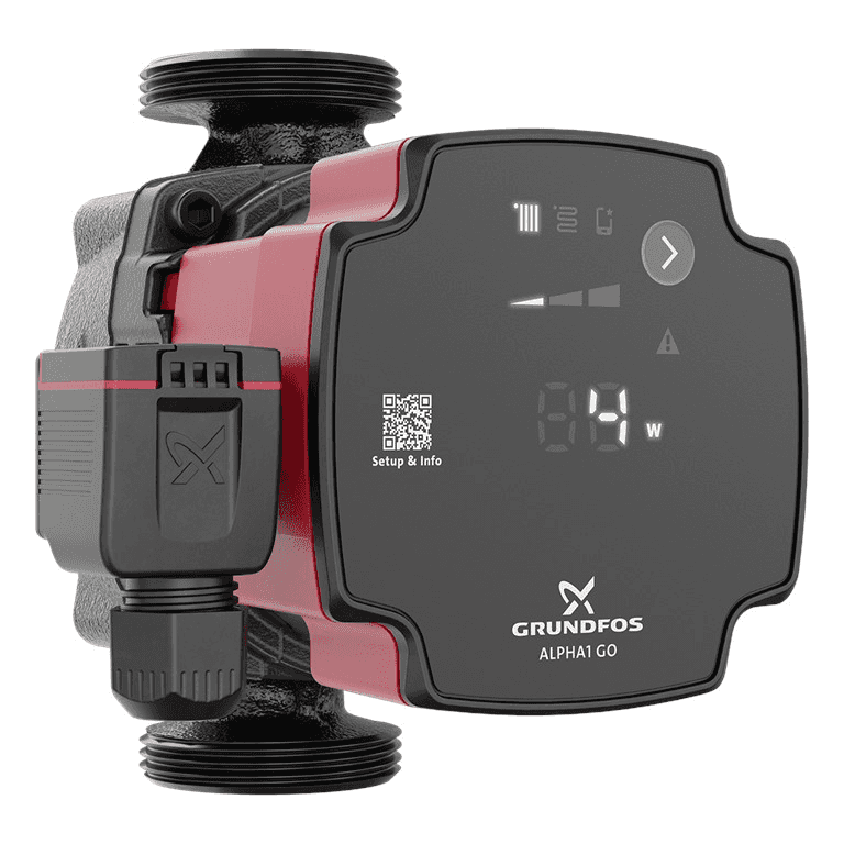 Grundfos ALPHA1 GO 25-80 130 keringető szivattyú hivatkozással 93074180 a márkától GRUNDFOS