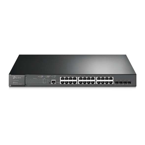 28 portos Gigabites L2 menedzselt JetStream switch 24 portos PoE+ támogatással hivatkozással TL-SG3428MP a márkától TP-LINK