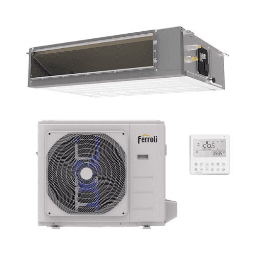 Ferroli Giada C 10,5 kW 36000 BTU csatornás légkondicionáló wifi-vel hivatkozással 4B4970369 a márkától FERROLI