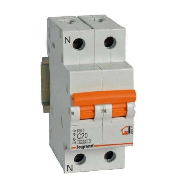 Magnetotermikus RX³ - 1P+N - 230V~ - 20A - C görbe hivatkozással 419927 a márkától LEGRAND