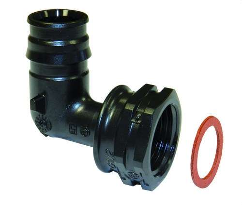 Uponor Q&E PPSU könyök, mozgatható anya, 25-G3/4"SN hivatkozással 1038040 a márkától UPONOR