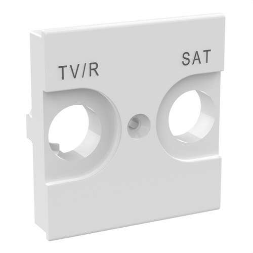 Univerzális TV/R-SAT csatlakozó előlapi panel, 2 modul, fehér, Classia hivatkozással RW4212 a márkától BTICINO
