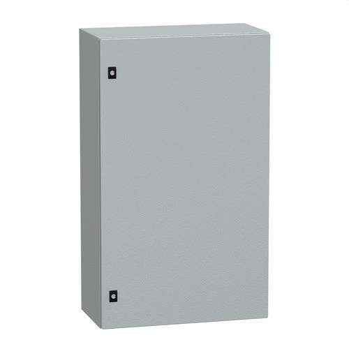 Fali acél szekrény tömör ajtóval, szerelőlap nélkül, 1000x600x300 PanelSeT CRN hivatkozással NSYCRN106300 a márkától SCHNEIDER ELECTRIC