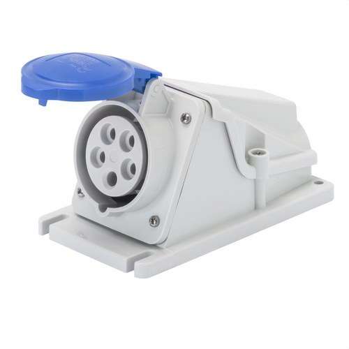 Fix felületű aljzat 90°-os. IP44 2P+F 32A 230V hivatkozással GW62488 a márkától GEWISS