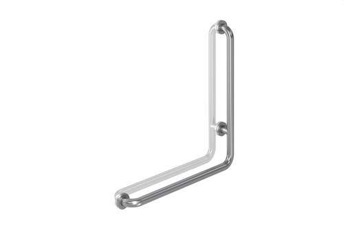 90°-os sarok kapaszkodó, 600x600 mm, szatén rozsdamentes acél hivatkozással GW11 17 04 01 a márkától GENWEC