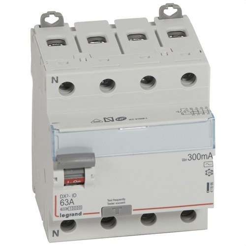DX3 FI-relé 4P 63A 300mA AC osztály hivatkozással 411666 a márkától LEGRAND
