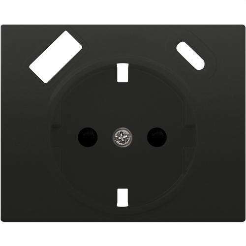 Schuko aljzat fedél dupla USB-vel, antracit, Cosso Mega hivatkozással 22724-USBC-AC a márkától BJC