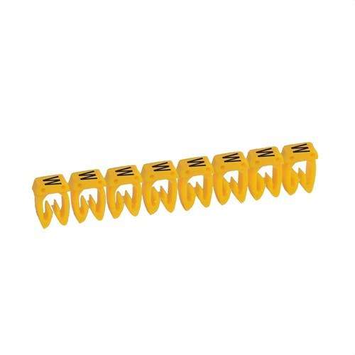 Kábeljelölő címke CAB 3 - W betű 1,5mm²-ig hivatkozással 038322 a márkától LEGRAND
