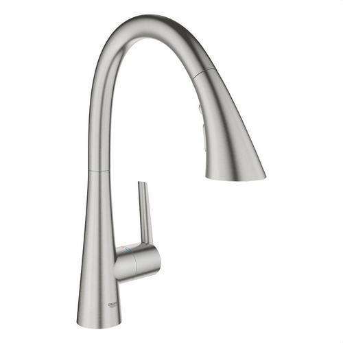 Zedra szuperacél egykaros konyhai csaptelep 1/2" hivatkozással 32294DC2 a márkától GROHE