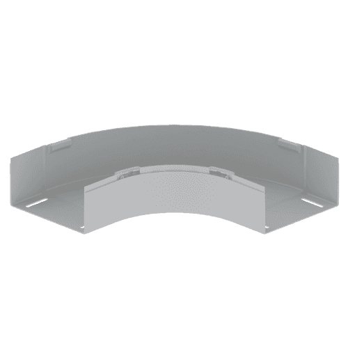 90º-os sík ív, szürke RAL7035, 100x200 mm, U23X hivatkozással 66230 a márkától UNEX