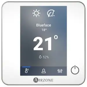 Vezetékes termosztát Airzone Blueface Zero fehér hivatkozással AZCE6BLUEZEROCB a márkától AIRZONE