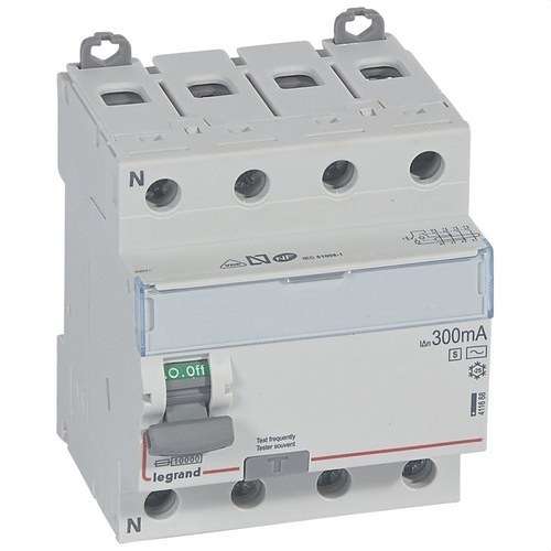 DX³ 4P 400V 40A AC görbe 300mA 4 modul differenciál kapcsoló hivatkozással 411668 a márkától LEGRAND