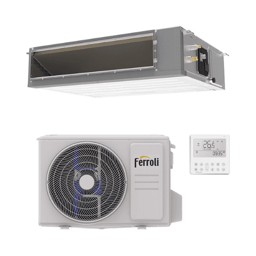 Ferroli Giada C 5,3 kW 18000 BTU csatornás légkondicionáló WiFi-vel hivatkozással 4B4970189 a márkától FERROLI