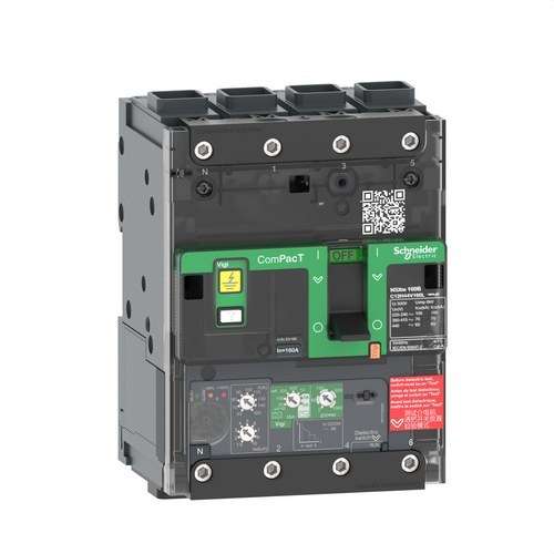 ComPacT NSXm100E 16kA AC 4P 100A Micrologic 4.1 ELINK automata megszakító hivatkozással C11E44V100L a márkától SCHNEIDER ELECTRIC