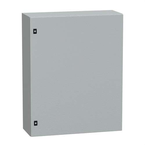 Fali acél szekrény tömör ajtóval, szerelőlap nélkül, 1000x800x300 PanelSeT CRN hivatkozással NSYCRN108300 a márkától SCHNEIDER ELECTRIC