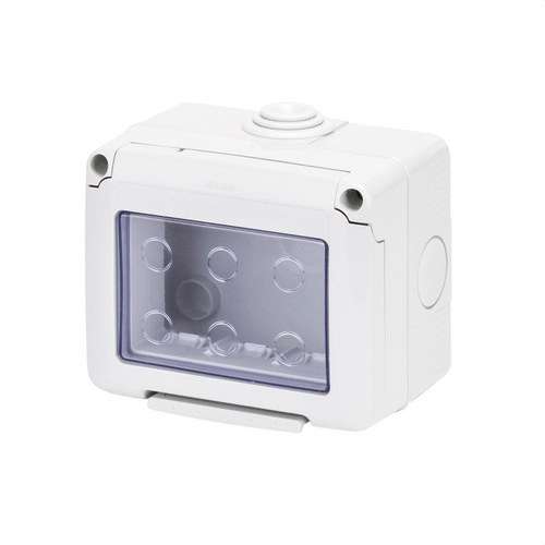 Felületi szerelvénydoboz SYSTEM 3 modulhoz IP55 hivatkozással GW27043 a márkától GEWISS