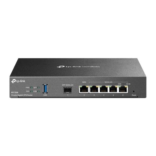Gigabites Omada VPN router hivatkozással TL-ER7206 a márkától TP-LINK