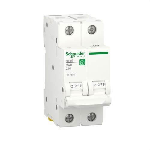 RESI9 mágneses-mechanikus kismegszakító 2P 10A C karakterisztika 230V 6kA hivatkozással R9F12210 a márkától SCHNEIDER ELECTRIC