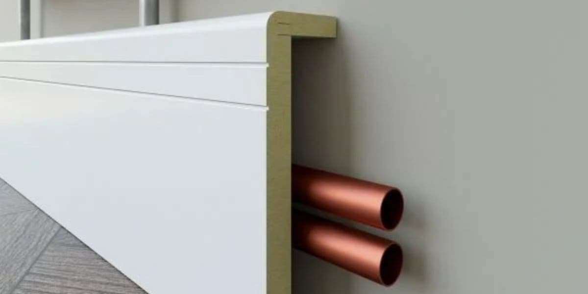 How to cover heating pipes