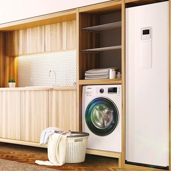 Hydrokit beépített tartállyal Samsung ClimateHub Mono R32 akár 16 kW-ig 200 liter - Egyfázisú hivatkozással AE200RNWMEG/EU a márkától SAMSUNG