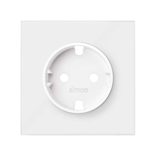 Matte White Schuko Socket Base Cover Simon 100 with reference 10000041-230 from the brand SIMON