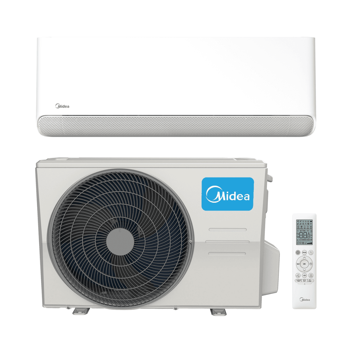 Wi-Fi-s légkondicionáló Midea i-Cube Breezeless 7,1 kW 24000 BTU hivatkozással BREEZ-E24 a márkától MIDEA