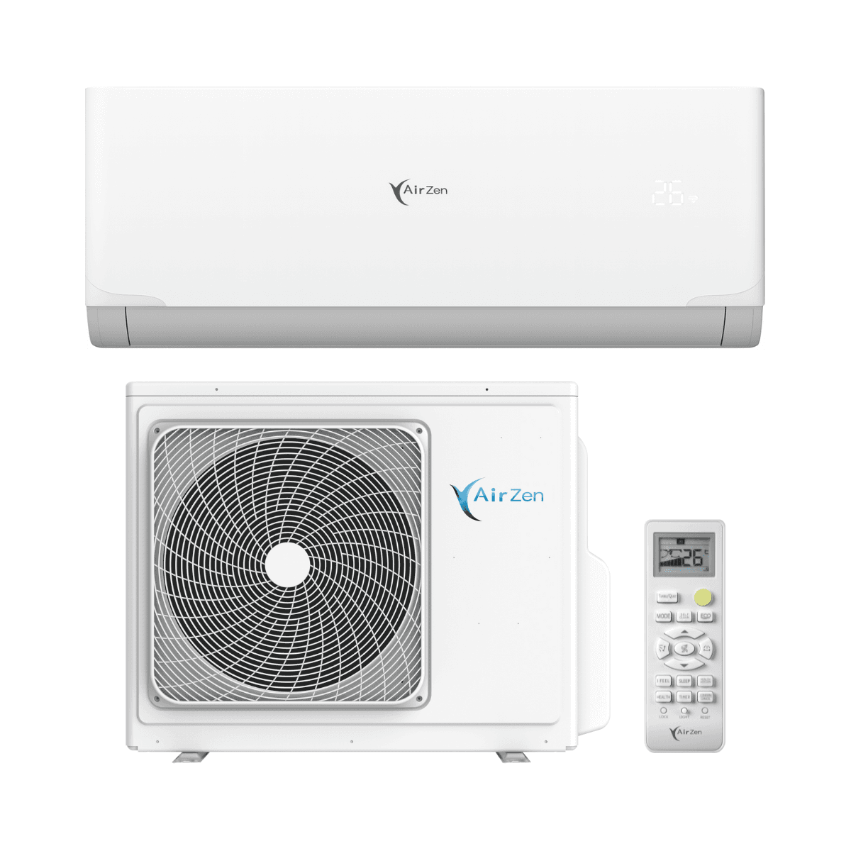 AirZen 3,2 kW 12000 BTU wifi-s légkondicionáló hivatkozással AZSP12 a márkától AIRZEN