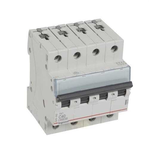 TX3 Circuit Breaker 4P 40A Curve C Curve C 6kA with reference 403630 from the brand LEGRAND