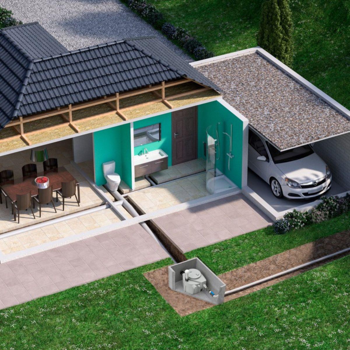 SFA Sanifos 110 szivattyúállomás - Aprító változat hivatkozással 009FOS110TM a márkától SFA SANITRIT