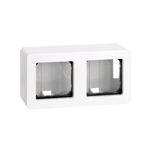 Surface Box for 2 Elements White Simon 27 with reference 27821-35 from the brand SIMON