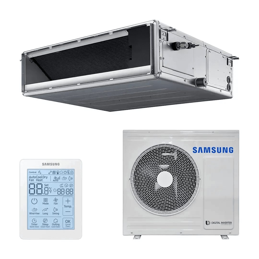 Samsung Deluxe csatornás légkondicionáló 3,5 kW 12000 BTU hivatkozással F-AC035RXN a márkától SAMSUNG