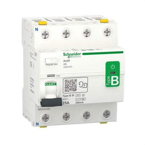 Schneider Electric Acti9 iID 4P 25A 300mA B-SI Fi-relé hivatkozással A9Z64425 a márkától SCHNEIDER ELECTRIC