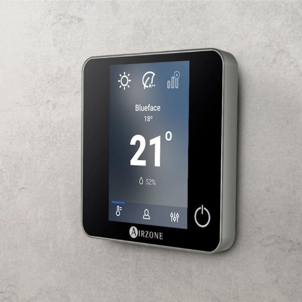 AirZone Think fekete monokróm rádiós termosztát hivatkozással AZDI6THINKRB a márkától AIRZONE