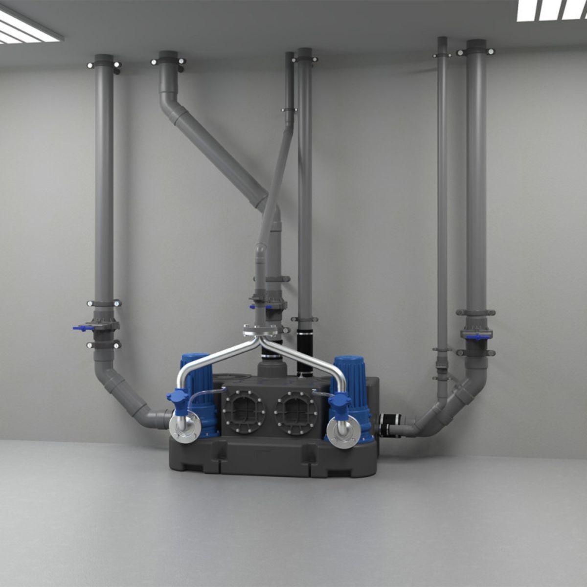 SFA Sanicubic 2 GR SE71.3 T háromfázisú szivattyúállomás hivatkozással 04CUB2GR13T a márkától SFA SANITRIT