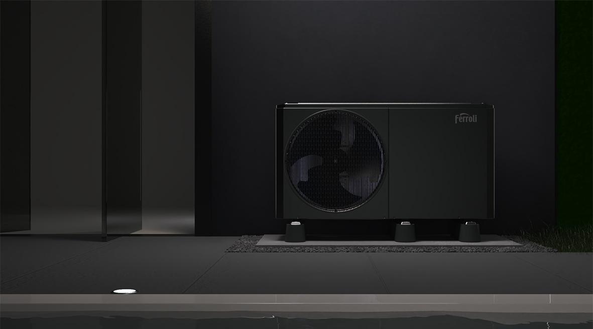 Ferroli OMNIA Life M 16 kW monoblokkos R290 levegő-víz hőszivattyú távirányítóval hivatkozással 4B4770169 a márkától FERROLI