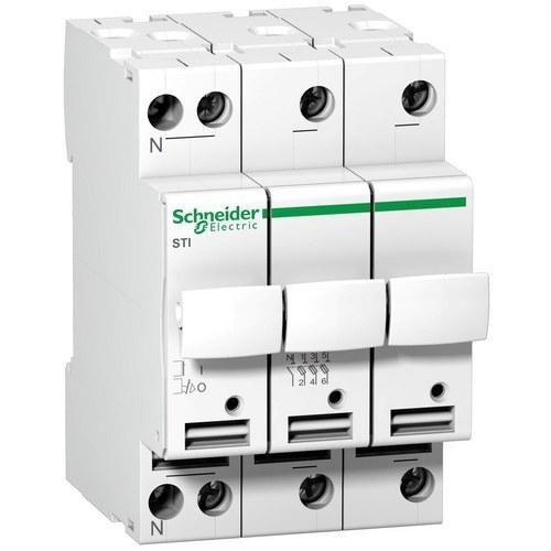 Acti9 STI 3P+N 500V biztosítéktartó szakaszoló hivatkozással A9N15658 a márkától SCHNEIDER ELECTRIC