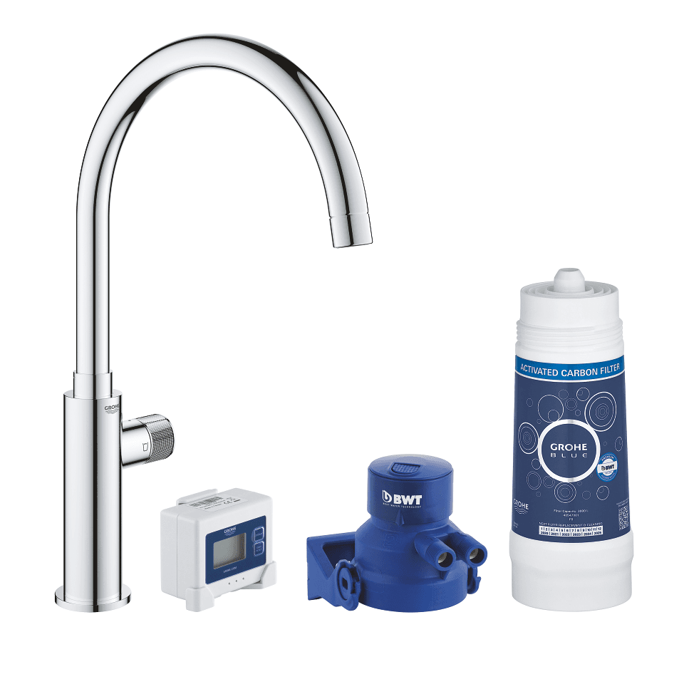 Kezdőkészlet - Grohe Blue egykaros konyhai csaptelep hivatkozással 30387000 a márkától GROHE