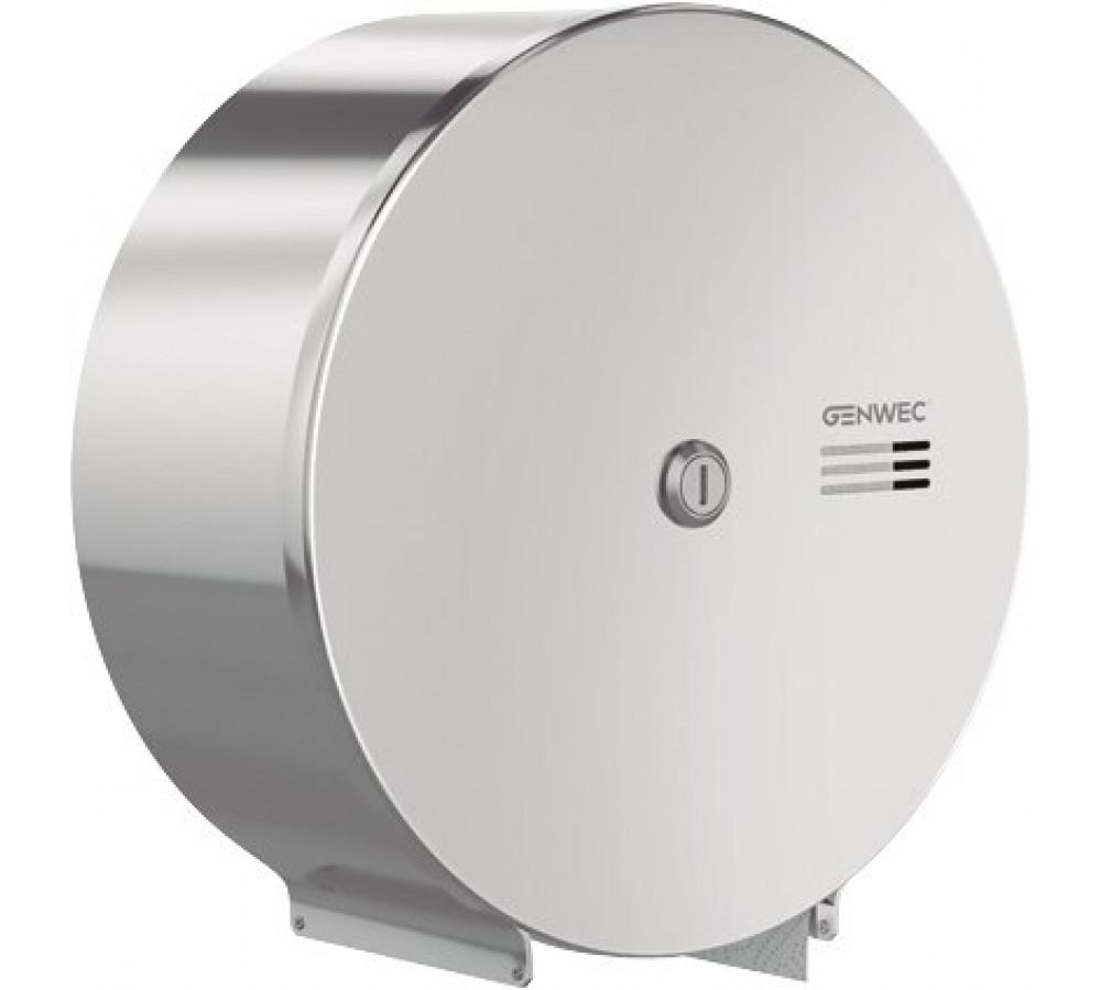 Fényes 304 inox jumbo WC-papír adagoló hivatkozással GW03 02 04 02 a márkától GENWEC