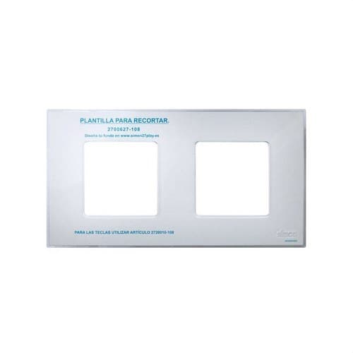 Interchangeable Cover for 2-Element Transparent Frame Simon 27 Play with reference 2700627-108 from the brand SIMON