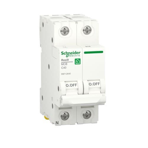 Resi9 Circuit Breaker 1P+N 40 A 6000 A 230 V with reference R9F12640 from the brand SCHNEIDER ELECTRIC