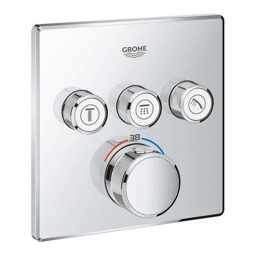 Grohtherm SmartControl süllyesztett termosztát 3 vezérlővel - Króm hivatkozással 29126000 a márkától GROHE