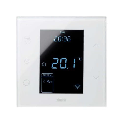 Simon 100 Glossy White Thermostat with reference 10000810-130 from the brand SIMON
