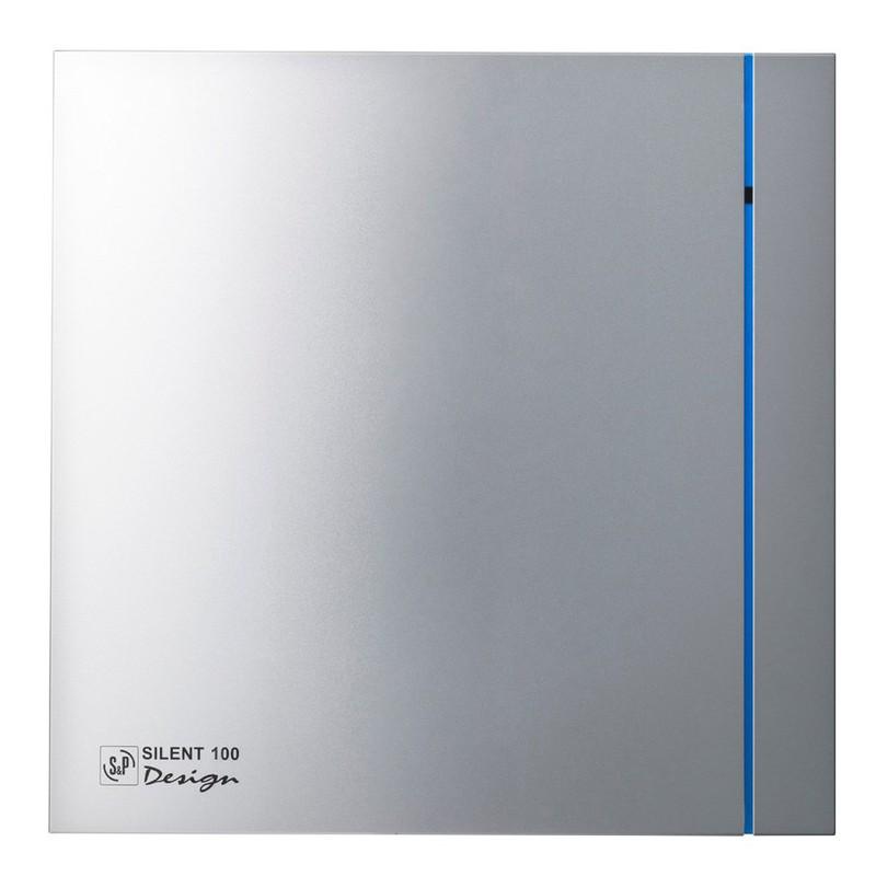 SILENT-100 CZ Silver Design fürdőszobai elszívó ventilátor hivatkozással 5210602600 a márkától SOLER & PALAU