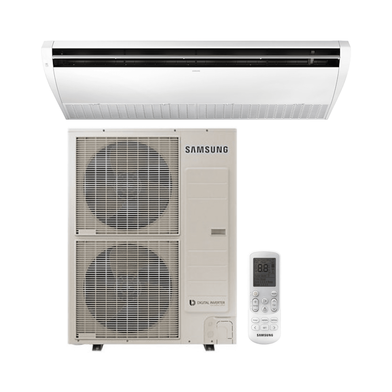 Samsung mennyezeti légkondicionáló 14 kW 48000 BTU - Háromfázisú hivatkozással F-CEILTF140R a márkától SAMSUNG