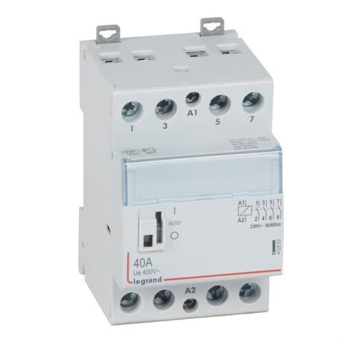 40A 4Z 230V-os kontaktor hivatkozással 412553 a márkától LEGRAND