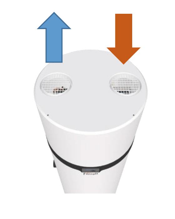 Ferroli EGEA TECH LT 90 literes wifi-s használati melegvíz hőszivattyú hivatkozással GAA0P8KA a márkától FERROLI