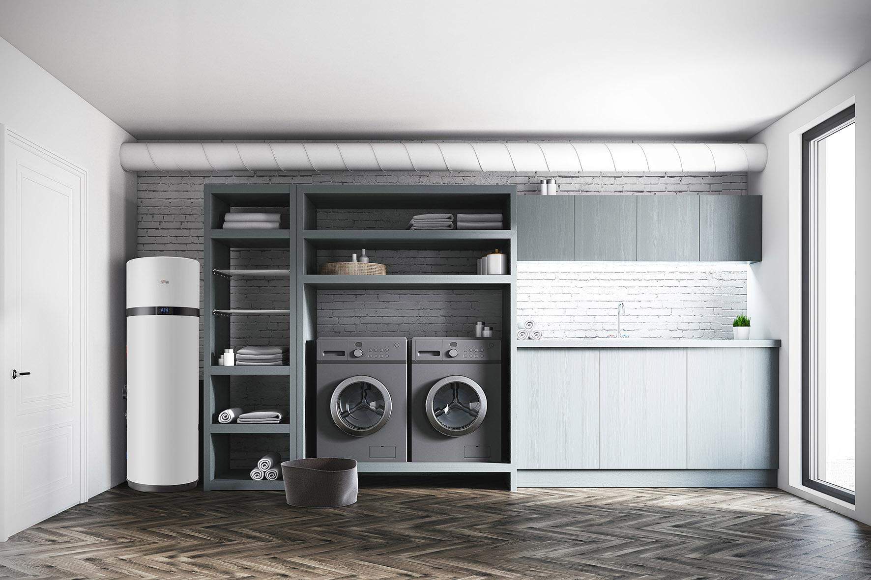 Ferroli EGEA TECH LT 200 literes wifi-s használati melegvíz hőszivattyú hivatkozással 2CP0024F a márkától FERROLI